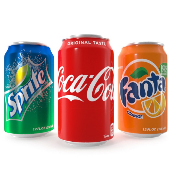 COLA, ZERO, FANTA, SPRITE